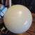 Vintage MCM Pendant Light Black Metal and 8" Milk Glass Globe 50s 60s 6 thumbnail
