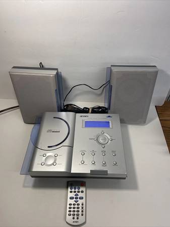 Jensen JMC-350 Vertical Music System With Remote Works 1