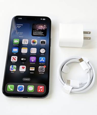 Unlocked Apple 15 Pro Max Blue 256GB 1