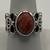 Arya Sterling Silver & Natural Oval Rhodochrosite Size 9 Ring 2 thumbnail