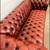 Real tufted rolled arms chesterfield leather sofa 8 thumbnail