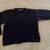 Women's navy blue V-Neck chenille Sweater long sleeves, boxy size medium 1 thumbnail