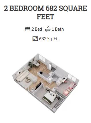 $2,073 / 1 hab - 626 pies² - ¡Excelente departamento de 1 habitación disponible ahora! ¡2 semanas gratis! (La Mesa)63866050133251121