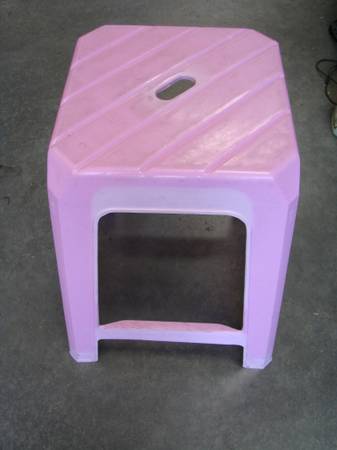 Colorful portable stackable square plastic stool 1