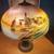 Antique Reverse Painted Glass Lamp 3 thumbnail