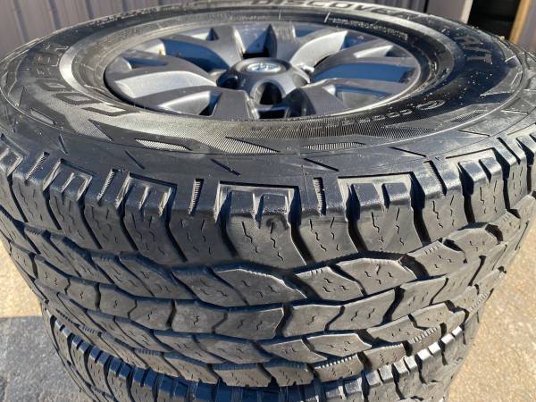 Factory 16” Toyota 6 lug Rims & 265/75LT16 Cooper AT tires 10 ply - $58063471457031809124