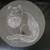 Vintage Clear Art Glass CAT With Bell on Neck Serving PLATTER 1 thumbnail