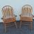 2 - Sturdy Oak Captains Chairs - $65 for Pair 1 thumbnail