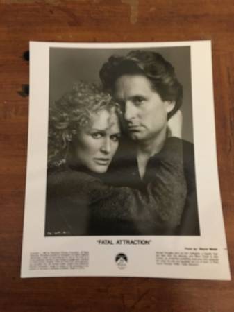 Michael Douglass Glenn Close "Fatal Attraction" original 8"x10" photo 1