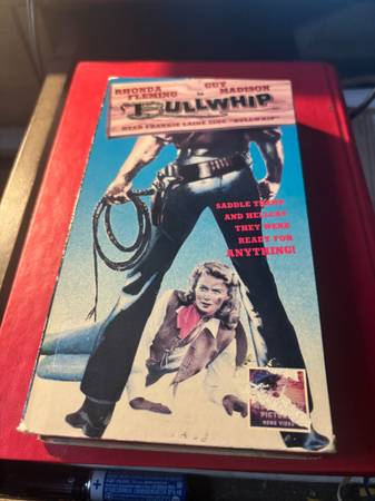 Guy Madison Rhonda Fleming Bullwhip used vhs 1