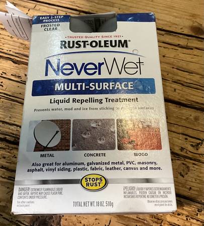 Never Wet Rust-Oleum 18oz Multipurpose Protector Spray Kit Waterproof - $15 (Indian Wells)62971057770113120