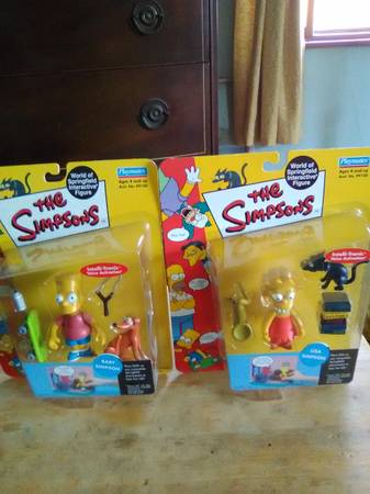 Playmates Simpsons "Bart" "Lisa" 1