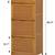 Bamboo Shoe Storage Cabinet with Pull-Down Door, 7-Tier 2 thumbnail