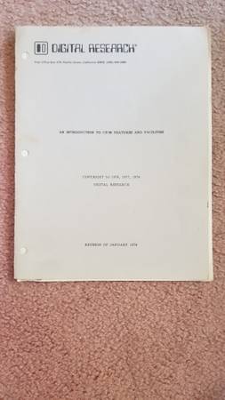 Vintage 1978 CPM Manual 1
