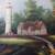 PAINTING Lighthouse. Original Oil Canvas 3 thumbnail