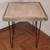 Whitewashed Herringbone Side Table with Hair Pin Legs 1 thumbnail