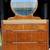 Vintage 3 Drawer Art Deco Waterfall Dresser with Mirror Antique 2 thumbnail