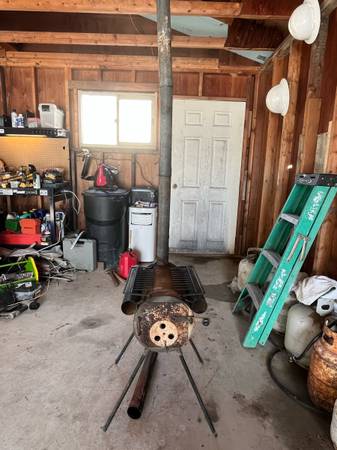 Wall tent wood stove 1