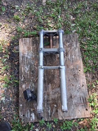 97-02 Buell M2 Cyclone Front Suspension Forks Set triple trees brake 1