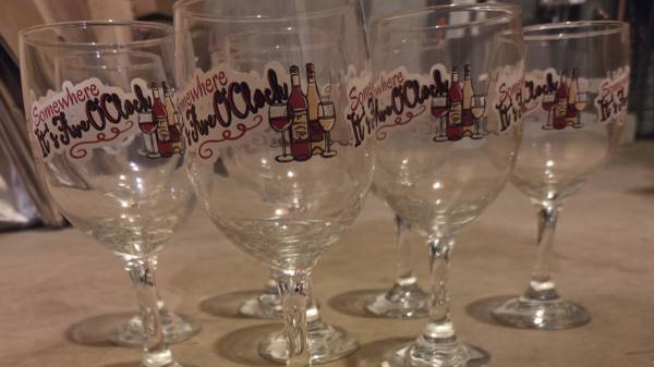 Wine glasses 8 1