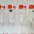 Vintage Franco Made in Italy Crystal Champagne Flutes Cranberry & Gold 9 thumbnail
