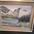 Mountain Lake Oil Painting by Joan Levy-Early 1968 1 thumbnail