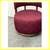 Village West Design Custom Made Swivel Club Chairs In Raspberry 8 thumbnail