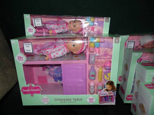 Newborn Changing Table Play Set & 25 Accessories-New in Box-Half Price 1