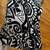 Beautiful Black & Cream Patterned Pants 6 thumbnail