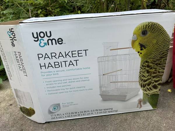 You & Me Parakeet Play-Top Habitat, cage 17.5" L x 17.5" W x 24" H 1