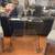 Metal & Glass Top Bar Cart on Wheels 1 thumbnail