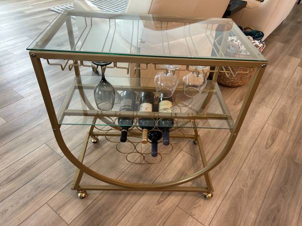 COFFEE/BAR CART !! EXCELLENT CONDITION!! METAL 1