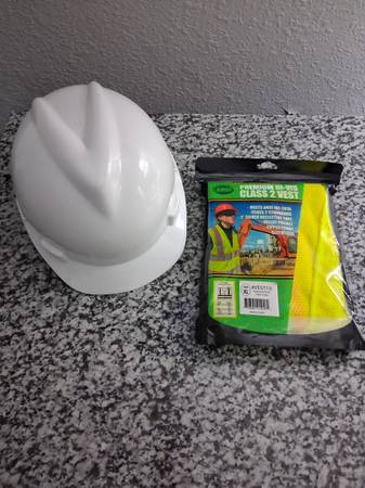 Hard Hat and Safety Vest 1