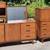 vintage 1965 mid century modern walnut four piece BEDROOM SET 1 thumbnail