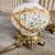pair (2) vintage milk glass LAMPS lamp gold Hollywood Regency 6 thumbnail
