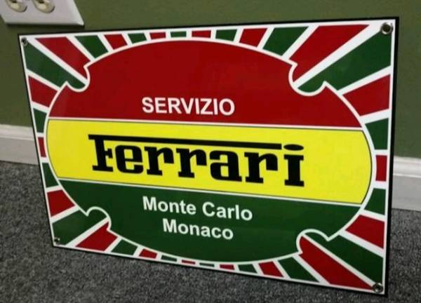 Ferrari Monaco sign 1