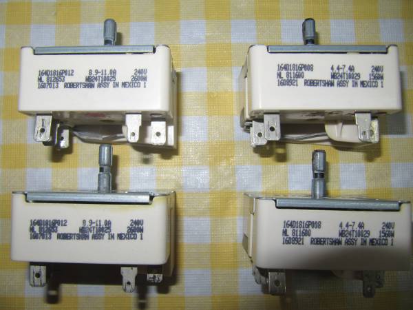 Robertshaw GE Electric Range Burner Switches WB24T10025/29 4pcs 1