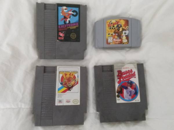Three Nes and One N64 games 1