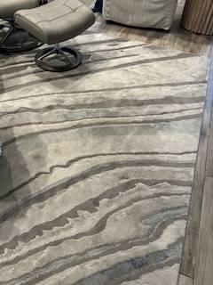 LARGE CUSTOM OTTOMAN AND RUG 1