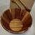 Anolon 3-Piece Teak Wood Handcrafted Elegant Salad Serving Bowl Set 1 thumbnail
