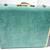 Vintage Samsonite 21" Suitcase Bermuda Green Marbled Luggage with Key 5 thumbnail