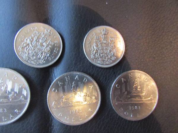 Canadian Dollar Coins and Canadian Half Dollar Coins 1