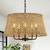 New Rattan Farmhouse Chandelier Boho Beach Cottage Light Fixture 1 thumbnail