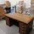 Solid oak executive  desk. 2 thumbnail