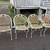 Set of (4) Wrought Iron Patio Chairs 1 thumbnail