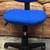 Royal Blue Height Adjustable Armless Computer Chair 1 thumbnail