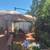 10'Ft Outdoor Retractable Umbrella with wood Base Frame 3 thumbnail