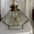 Hanging Lamp Brass and Glass 1 thumbnail