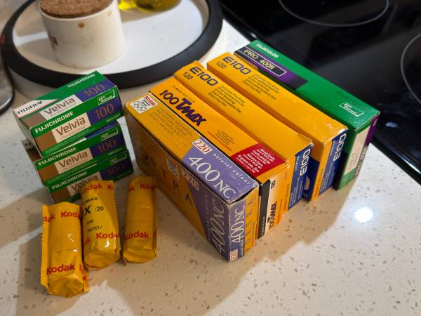 Assorted expired medium format film - 120/220 1