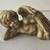 Gold Laying Down Cherub, Yard Art, Patio Garden Home Decor 1 thumbnail